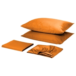 Комплект для Круглого ліжка з простирадлом на резинці Помаранчевий Чернигов
